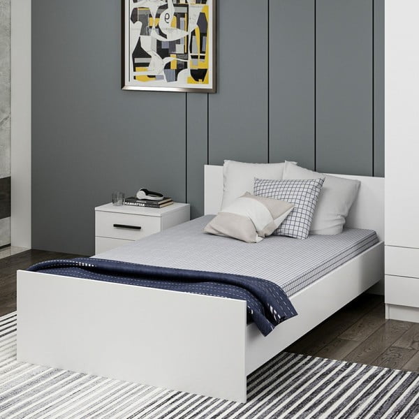 Letto singolo bianco 120x200 cm Kale - Kalune Design-image-3