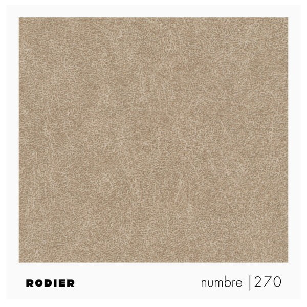 Divano angolare marrone chiaro (con penisola a destra e chaise lounge) rivestito in velluto Baga – Rodier-image-3