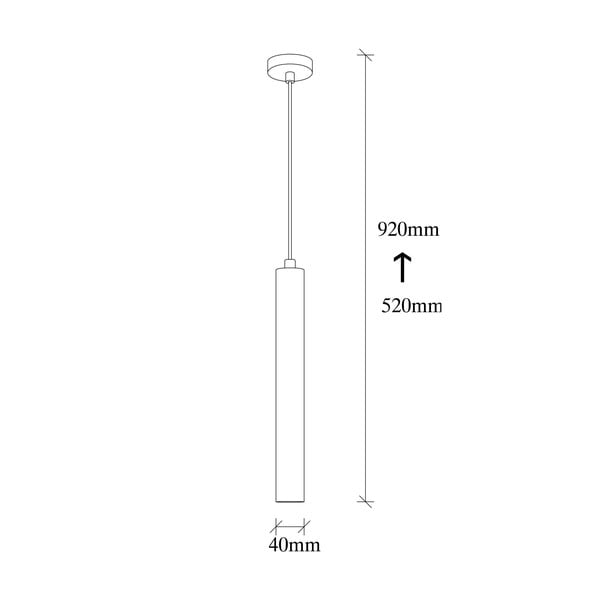 Lampadario nero con paralume in metallo ø 4 cm Best – Opviq lights-image-4