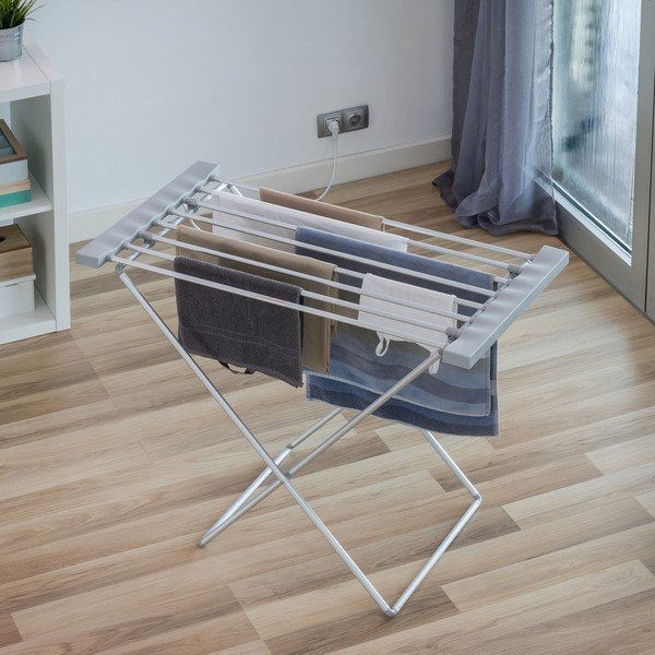 Asciugabiancheria elettrico pieghevole grigio Clotheshorse - InnovaGoods-image-4