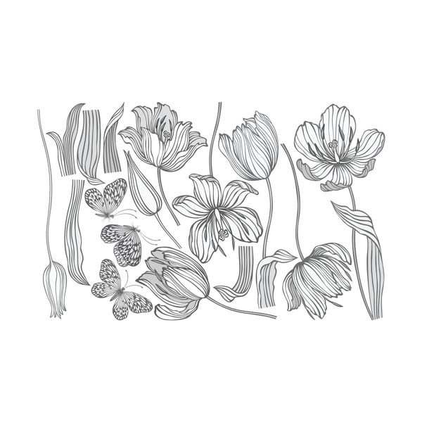 Set di adesivi murali Tulipani luminosi - Ambiance-image-2