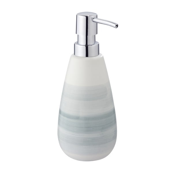 Dispenser di sapone in ceramica bianca 0,42 l Burgio - Wenko-image-1