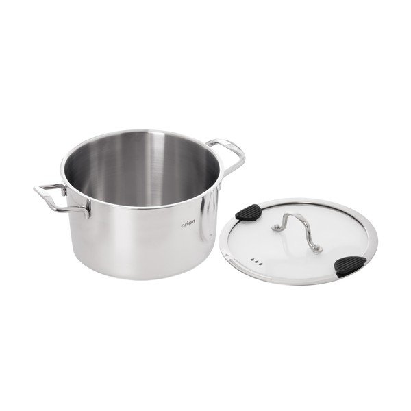 Casseruola in acciaio inox con coperchio incluso 6,2 l Venice – Orion-image-3