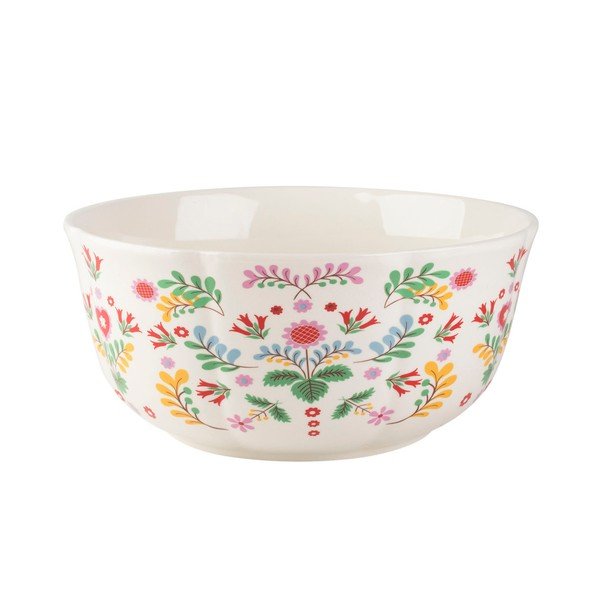Ciotola in porcellana con motivo floreale , ⌀ 25 cm - Creative Tops