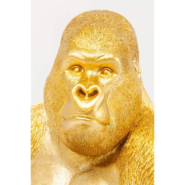 Scultura decorativa in oro Gorilla Monkey - Kare Design-image-1
