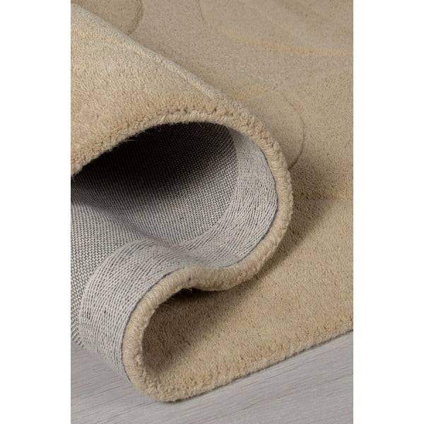 Tappeto rotondo in lana beige ø 160 cm Gigi - Flair Rugs-image-4