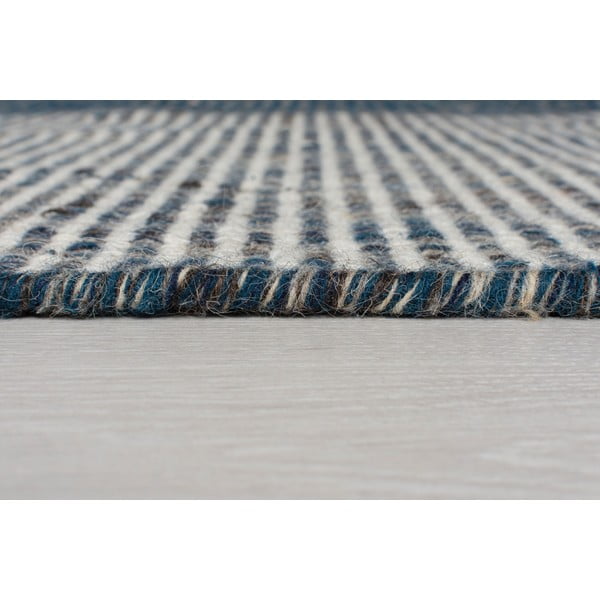 Tappeto in lana blu 60x200 cm Indira - Flair Rugs-image-3