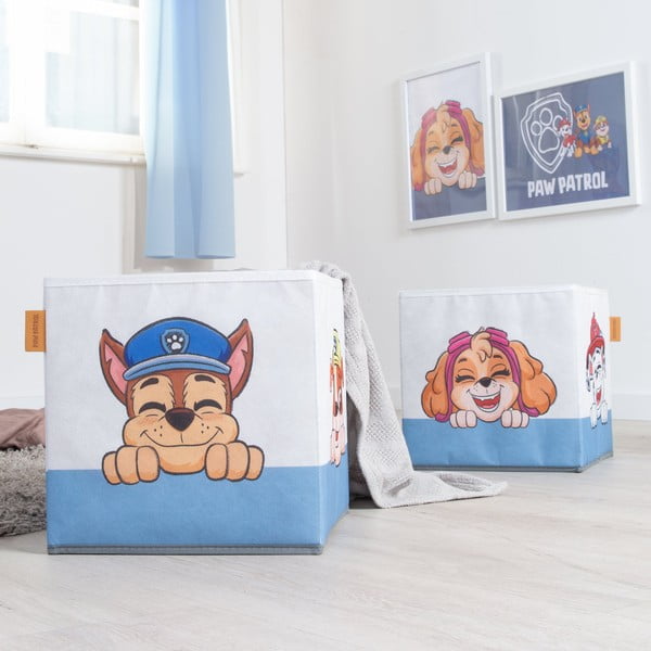 Set di organizer per giochi da bambino in tessuto 2 pz 27x27x27 cm Paw Patrol – Roba-image-1