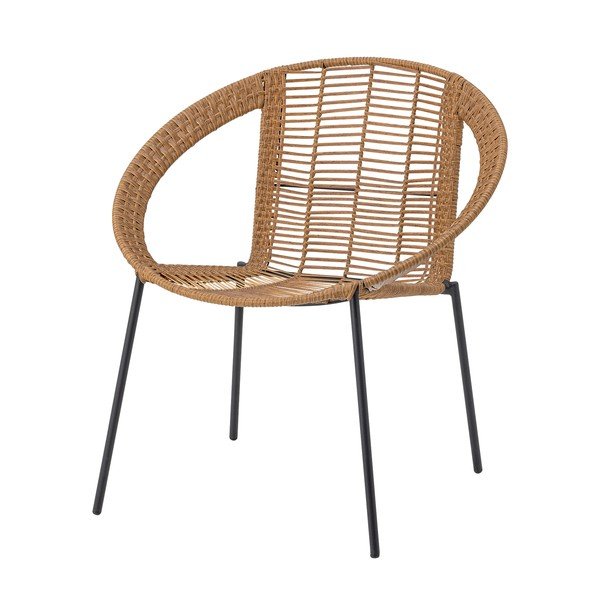 Set di mobili da giardino di colore naturale in rattan artificiale per 2 persone Dudine – Bloomingville-image-3
