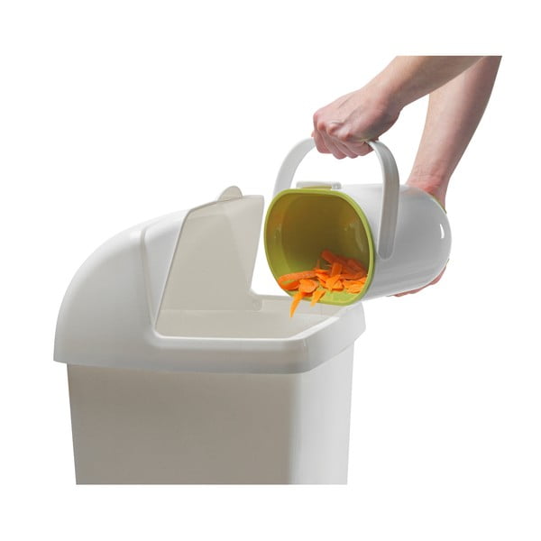Contenitore per rifiuti compostabili bianco da 2,5 l - Addis-image-3