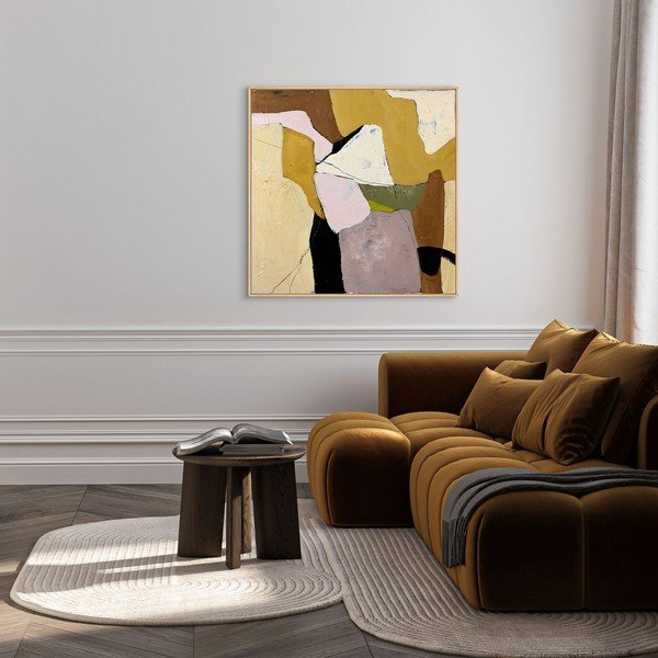 Dipinto dipinto a mano con cornice inclusa/dipinto su tela 101x101 cm Featured – Malerifabrikken-image-1