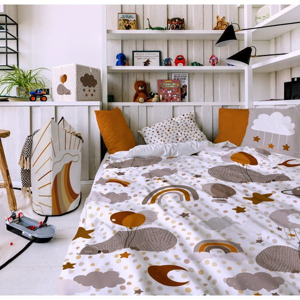 Biancheria da letto per bambini in cotone sateen , 140 x 200 cm Balloon Dreaming - Butter Kings-image-1