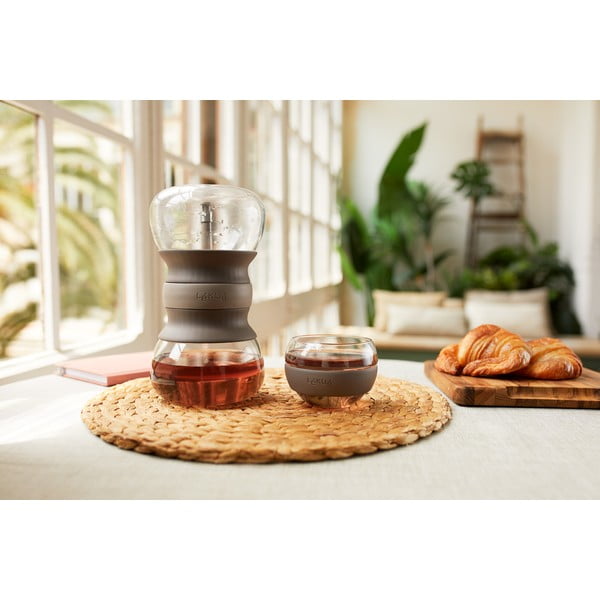 Teiera marrone chiaro in vetro con filtro 500 ml – Lékué-image-2