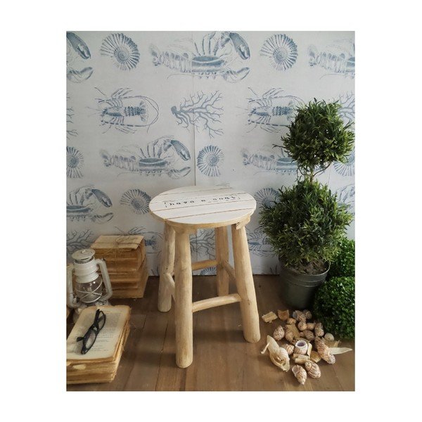 Stolička z teakového dřeva Orchidea Milano, výška 45 cm
