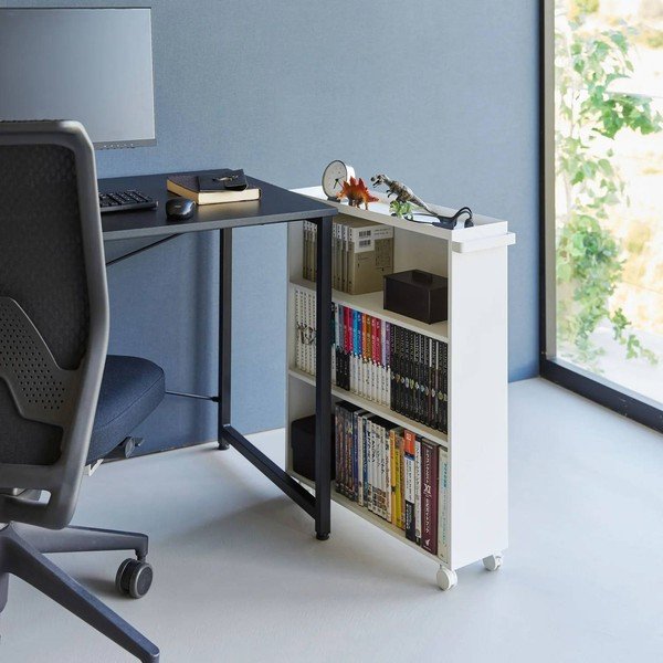 Carrello portaoggetti bianco in metallo 59x70x16 cm Tower – YAMAZAKI-image-3
