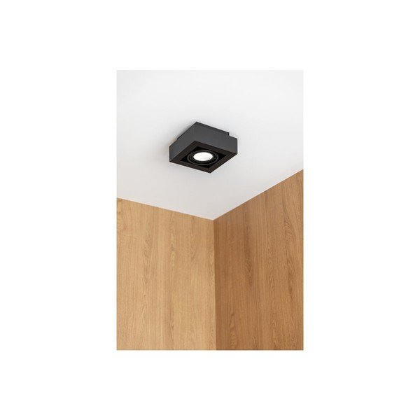 Lampada da soffitto nera con paralume in metallo 18,5x18,5 cm Loid - GTV-image-2