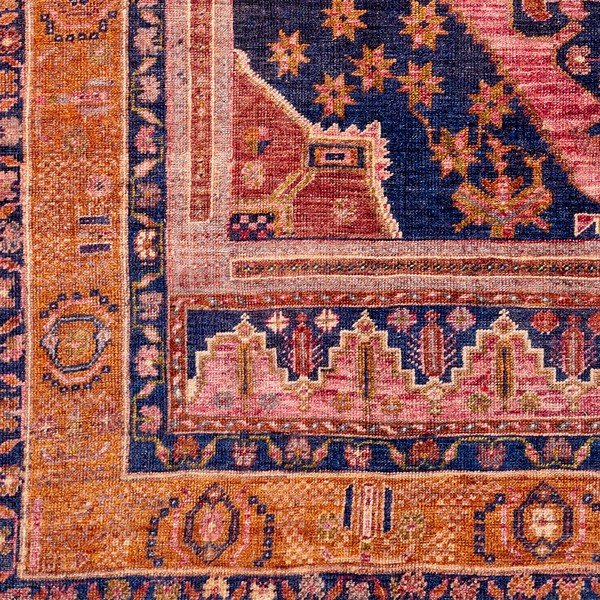Tappeto arancione e rosa , 80 x 150 cm Senneh - Floorita-image-3