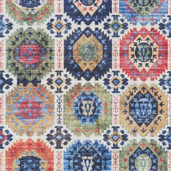 Tappeto colorato ad alto contenuto di cotone 160 x 230 cm Kilim Masin - Nouristan-image-4