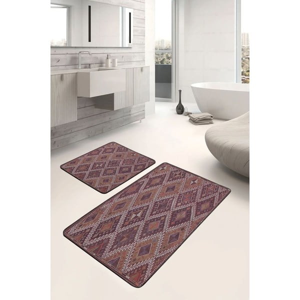 Set di tappetini per il bagno in velluto 2 pz 60x100 cm – Mila Home-image-4
