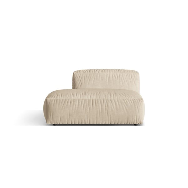 Modulo divano beige e crema in tessuto bouclé (angolo sinistro) Martina - Micadoni Home