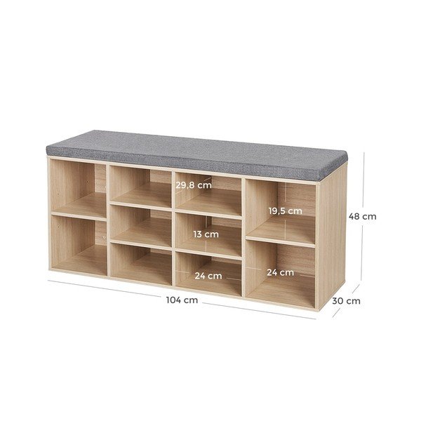 Scarpiera con 10 scomparti - Songmics-image-2