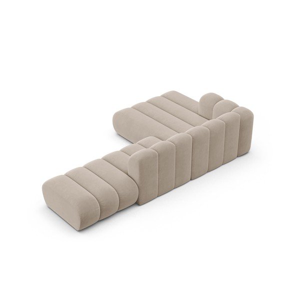 Divano angolare beige ad angolo sinistro Lupine - Micadoni Home-image-3