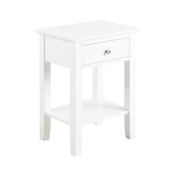 Comodino bianco Linnea - Actona-image-1