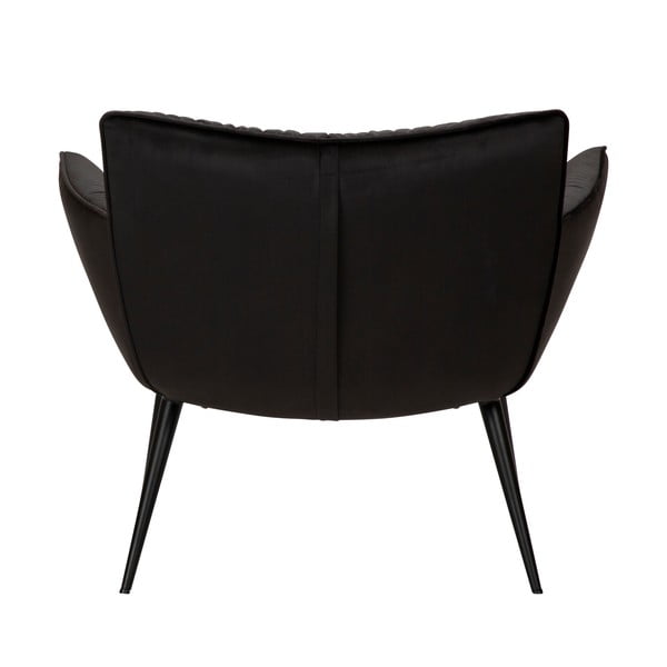Poltrona in velluto nero Join - DAN-FORM Denmark-image-4