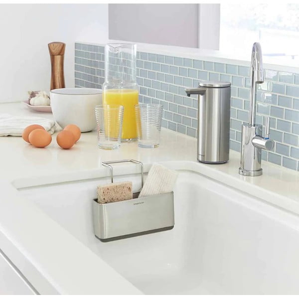 Porta-spugna in metallo autoportante Slim - simplehuman-image-1