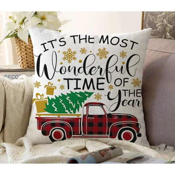 Federa decorativa a tema natalizio 43x43 cm Full Ride – Mila Home