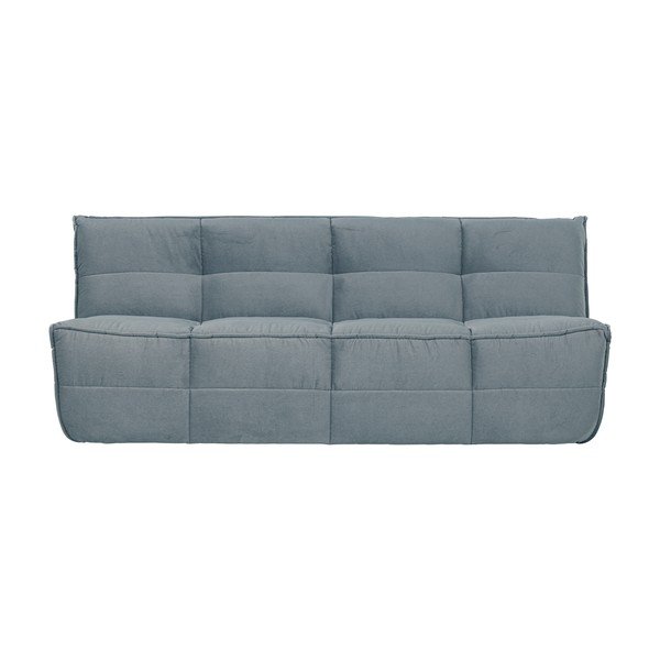 Divano blu con rivestimento in velluto 204 cm Cluster – vtwonen