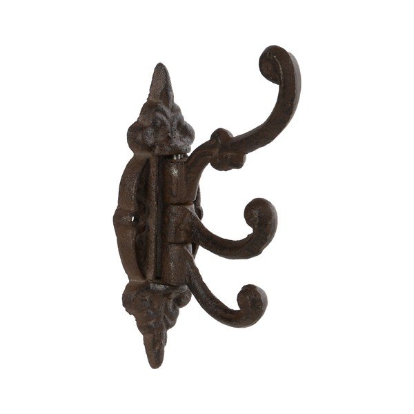 Gancio da parete in metallo marrone scuro - Esschert Design-image-1