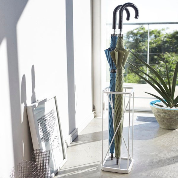 Portaombrelli bianco Square - YAMAZAKI-image-2