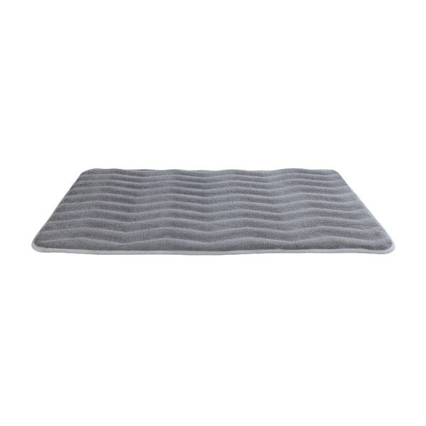 Grigio chiaro Tappeto da bagno con memory foam Grigio chiaro, 80 x 50 cm - Wenko-image-1