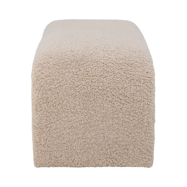 Panca crema in tessuto bouclé Bobbie - Bloomingville-image-4