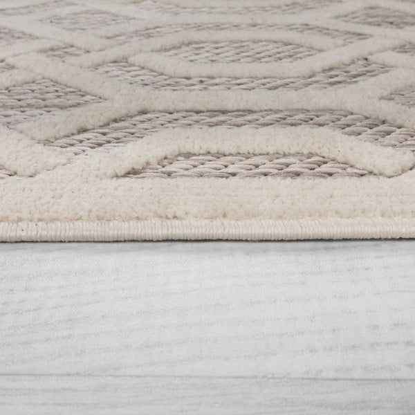 Tappeto tondo beige per esterni ø 160 cm Mondo - Flair Rugs-image-3