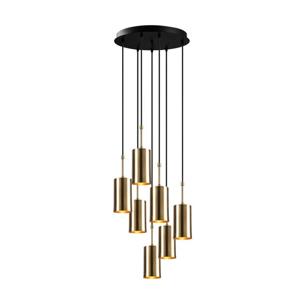 Lampada a sospensione per 7 lampadine in Kem Tube oro - Opviq lights-image-2