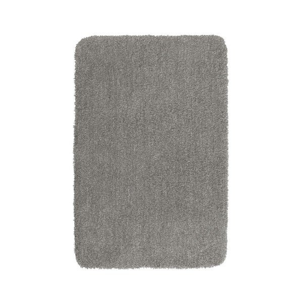 Tappeto da bagno grigio chiaro Mélange, 65 x 55 cm - Wenko