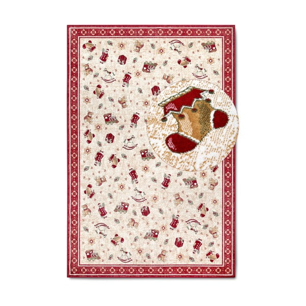 Tappeto rosso natalizio in cotone 160x230 cm Toy's Delight Red Christmas - Villeroy&Boch