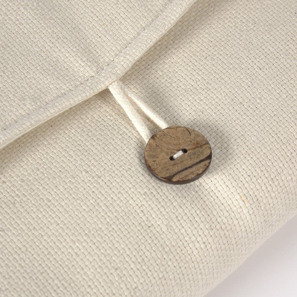 Fasciatoio da viaggio in cotone biologico bianco Jeila - Kave Home-image-4