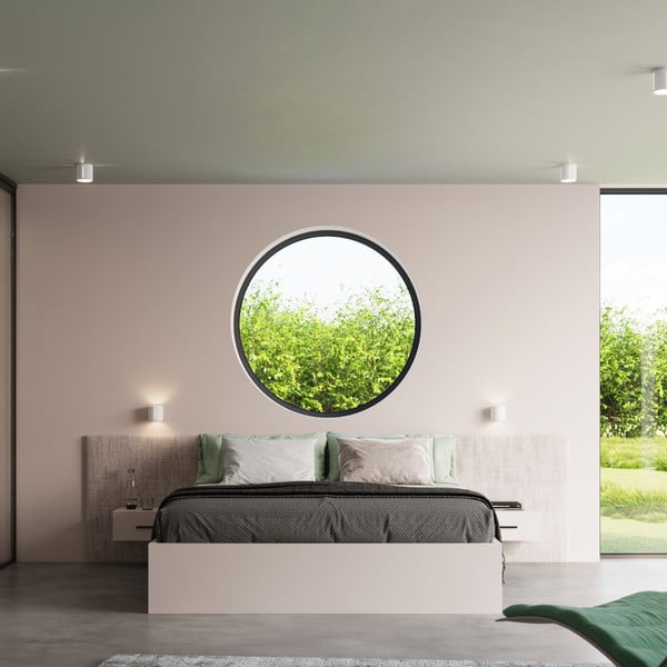 Lampada da soffitto bianca con paralume in metallo Vulco - Sollux-image-4