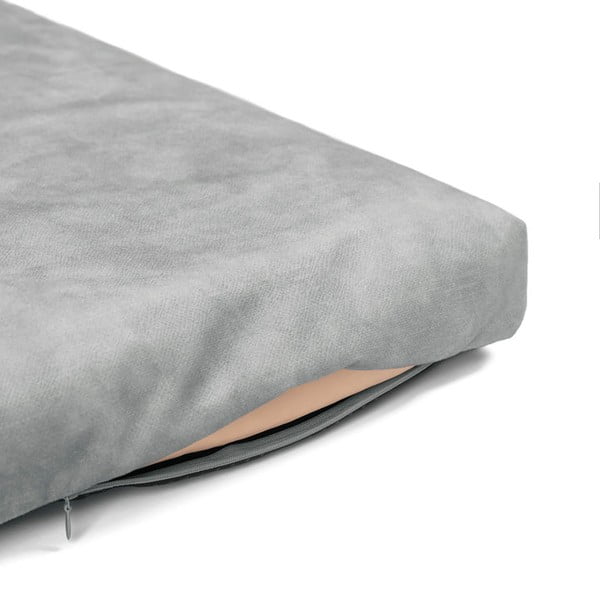 Materasso grigio chiaro per cane in ecopelle 60x70 cm SoftPET Eco L - Rexproduct-image-3