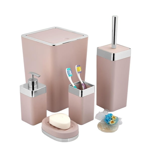 Set di accessori da bagno rosa - Oyo Concept