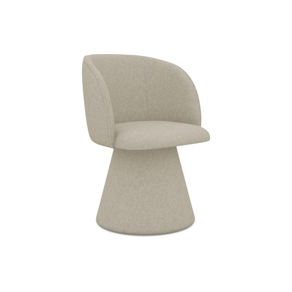 Sedia da pranzo beige in imbottito Maia – Makamii