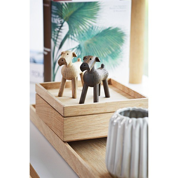 Statuetta in rovere massiccio Affumicato Tim - Kay Bojesen Denmark-image-3