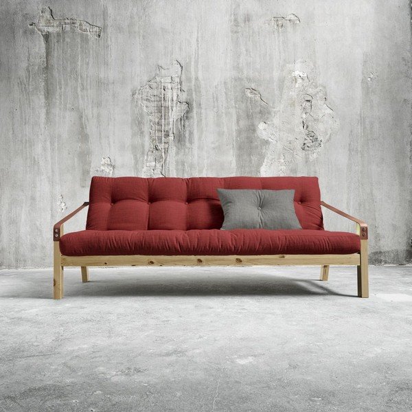 Rozkládací pohovka Karup Poetry Natural/Passion Red/Granite Grey-image-1