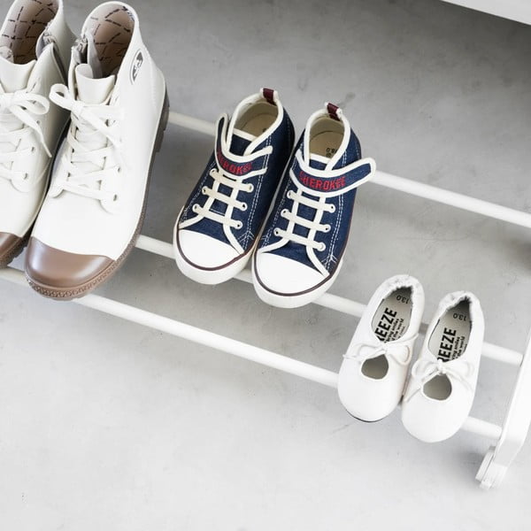 Scarpiera in metallo bianco 83,5x14,5x27,5 cm Tower - YAMAZAKI-image-4