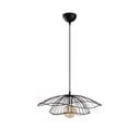 Lampadario nero con paralume in metallo ø 50 cm Farac – Opviq lights