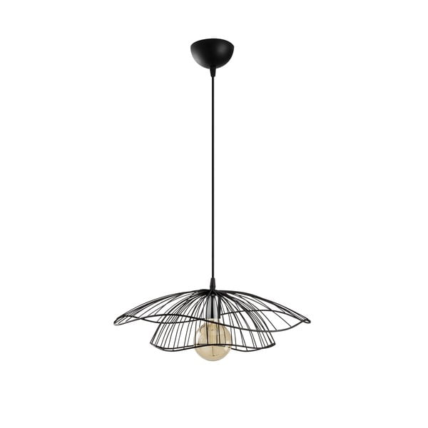 Lampada a sospensione nera Tel, ø 50 cm - Opviq lights