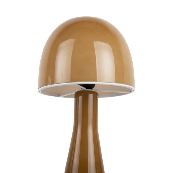 Lampada da tavolo giallo ocra con paralume in vetro (altezza totale 45 cm) Bombin – Leitmotiv-image-2